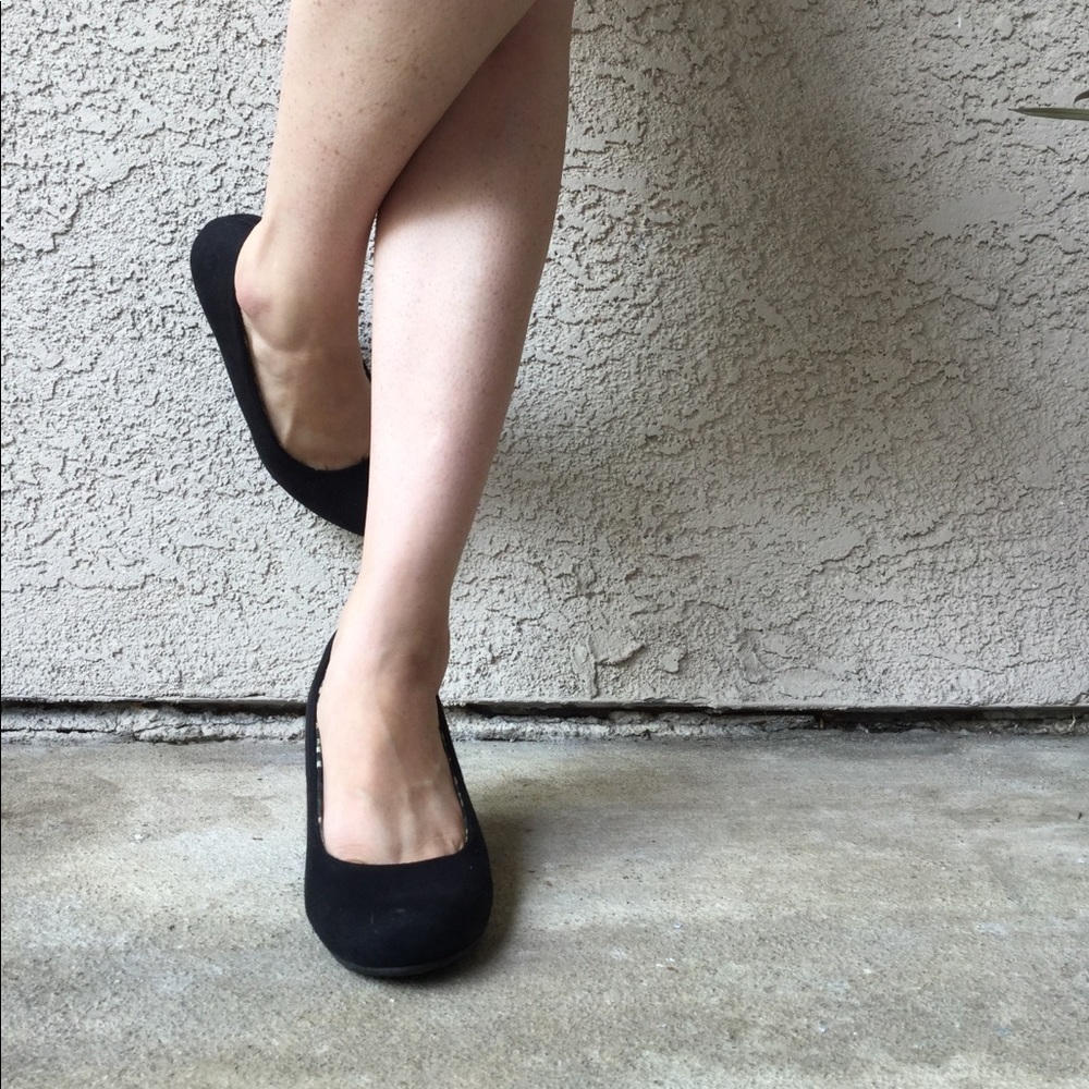 Faux Suede Classic Wedges